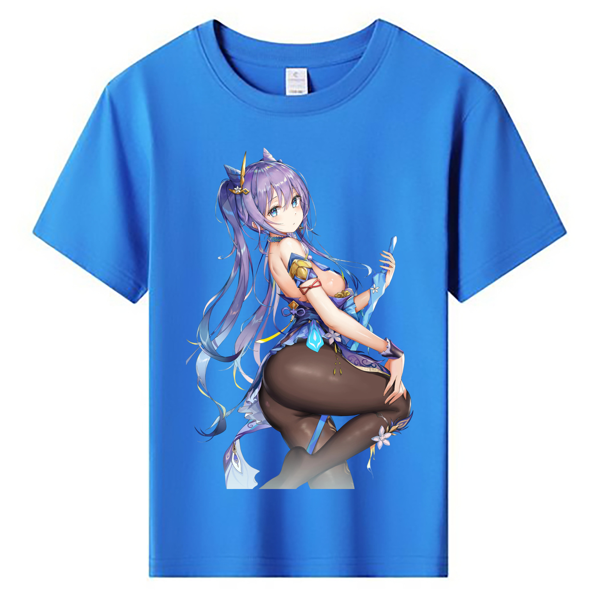 げんし神 刻晴 こくせい genshin Kokusei 綿100％キッズTシャツ（フロントプリント）